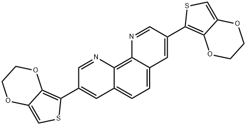 3,8-Bis(2,3-dihydrothieno[3,4-b][1,4]dioxin-5-yl)-1,10-phenanthroline Struktur