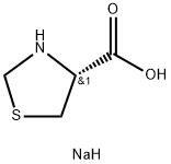 sodium (R)-thiazolidine-4-carboxylate Struktur