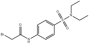 2-Bromo-N-{4-[(diethylamino)sulfonyl]-phenyl}acetamide Struktur