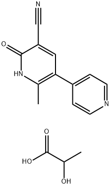 Milrinone lactate Structure