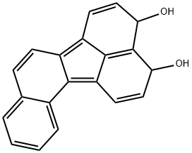 9,10-dihydro-9,10-dihydroxybenzo(j)fluoranthene Struktur