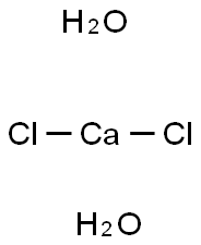 Calcium chloride dihydrate Struktur