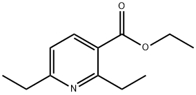 2,6-diethyl-3-Pyridinecarboxylic acid ethyl ester Struktur