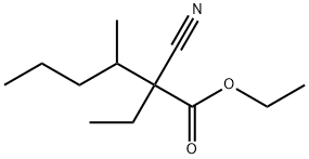 Ethyl 1-methylbutyl cyanoacetate Struktur