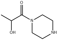 Piperazine, 1-(2-hydroxy-1-oxopropyl)- (9CI) Struktur