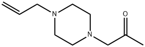 2-Propanone,1-[4-(2-propenyl)-1-piperazinyl]-(9CI) Struktur