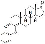 4-(phenylthio)-4-androstene-3,17,dione Struktur