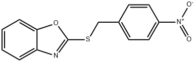 2-(4-NITRO-BENZYLSULFANYL)-BENZOOXAZOLE Struktur