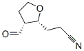 2-Furanpropanenitrile, 3-formyltetrahydro-, cis- (9CI) Struktur