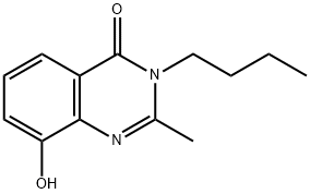 4(3H)-Quinazolinone,  3-butyl-8-hydroxy-2-methyl- Struktur