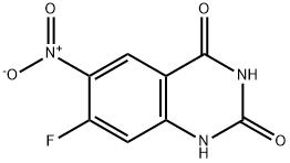 7-fluoro-6-nitroquinazoline-2,4(1H,3H)-dione Struktur