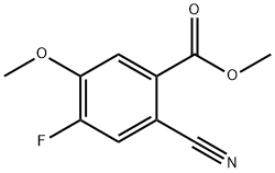 Methyl 2-cyano-4-fluoro-5-methoxybenzoate Struktur