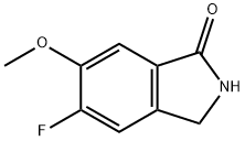 1H-Isoindol-1-one, 5-fluoro-2,3-dihydro-6-Methoxy- Struktur