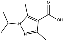 1-isopropyl-3,5-dimethyl-1H-pyrazole-4-carboxylic acid 結(jié)構(gòu)式