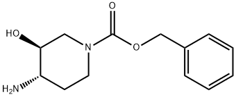 benzyl (3S,4S)-4-aMino-3-hydroxypiperidine-1-carboxylate Structure