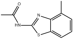 Acetamide, N-(4-methyl-2-benzothiazolyl)- (9CI) Struktur