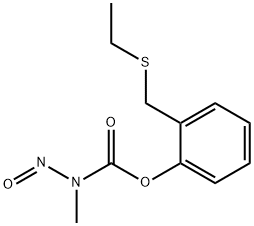 Methylnitrosocarbamic acid, alpha-(ethylthio)-o-tolyl ester Struktur