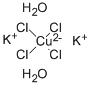 POTASSIUM TETRACHLOROCUPURATE(II) DIHYDRATE Struktur