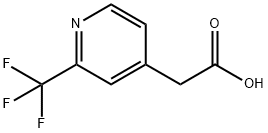 (2-Trifluoromethyl-pyridin-4-yl)-acetic acid Struktur