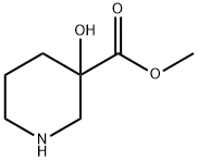 3-Piperidinecarboxylic acid, 3-hydroxy-, Methyl ester Struktur