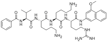 BZ-VAL-LYS-LYS-ARG-4M-BETA-NA ACETATE SALT Struktur