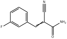 2-Cyano-3-(m-fluorophenyl)acrylamide Struktur