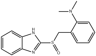 2-((2-dimethylaminobenzyl)sulfinyl)benzimidazole Struktur