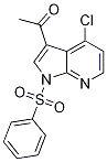 Ethanone, 1-[4-chloro-1-(phenylsulfonyl)-1H-pyrrolo[2,3-b]pyridin-3-yl]- Struktur