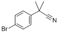 2-(4-Bromophenyl)-2-methylpropanenitrile Struktur