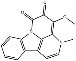 4-Methoxy-3-methyl-3H-indolo[3,2,1-de][1,5]naphthyridine-5,6-dione Struktur