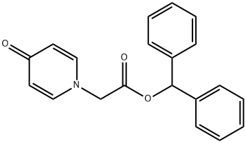 1(4H)-PYRIDINEACETIC ACID, 4-OXO-, DIPHENYLMETHYL ESTER Struktur