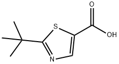 2-TERT-BUTYL-1,3-THIAZOLE-4-CARBOXYLIC ACID Struktur