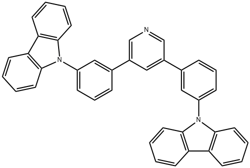 3,5-bis(3-(9H-carbazol-9-yl)phenyl)pyridine Struktur