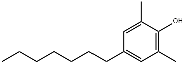 4-Heptyl-2,6-dimethylphenol Struktur