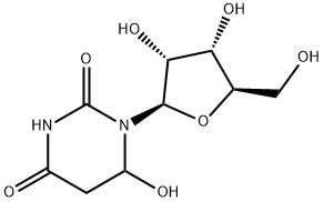 6-hydroxy-5,6-dihydrouridine Struktur