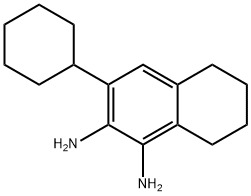 1,2-Naphthalenediamine,  3-cyclohexyl-5,6,7,8-tetrahydro- Struktur