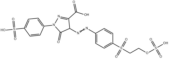 4,5-Dihydro-5-oxo-4-[[4-[[2-(sulfooxy)ethyl]sulfonyl]phenyl]azo]-1-(4-sulfophenyl)-1H-pyrazol-3-carbonsure