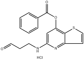 [5-(3-OxopropylaMino)thieno[3,2-b]pyridin-7-yl] benzoate hydrochloride Struktur