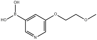 5-(2-Methoxyethoxy)pyridine-3-boronic acid Struktur