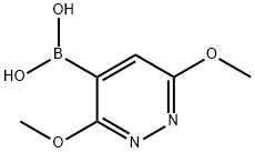 3,6-dimethoxypyridazin-4-ylboronic acid Struktur