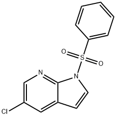 1-Benzenesulfonyl-5-chloro-7-azaindole Struktur