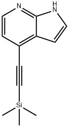 4-((TRIMETHYLSILYL)ETHYNYL)-1H-PYRROLO[2,3-B]PYRIDINE Struktur