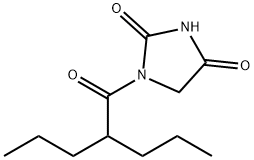 Hydantoin, 1-(2-propylvaleryl)- Struktur