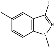 3-IODO-1,5-DIMETHYL-1H-INDAZOLE Struktur