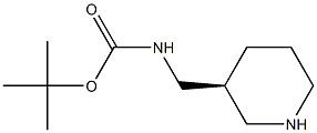 S-Piperidin-3-ylMethyl-carbaMic acid tert-butyl ester Struktur