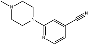 2-(4-Methylpiperazin-1-yl)isonicotinonitrile Struktur