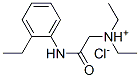 diethyl-[(2-ethylphenyl)carbamoylmethyl]azanium chloride Struktur