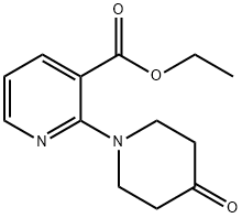 ethyl 2-(4-oxopiperidin-1-yl)nicotinate Struktur