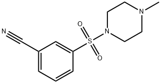 3-(4-Methylpiperazine-1-sulfonyl)benzonitrile Struktur