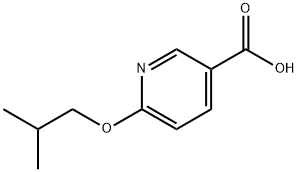 6-(2-methylpropoxy)pyridine-3-carboxylic acid Struktur